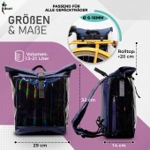 Fahrradtasche & Rucksack 2in1 Arcoiris