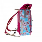 Kombi Fahrradtasche/Rucksack Hanami hellblau