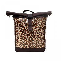 Kombi Fahrradtasche/Rucksack Leopard