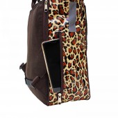 Kombi Fahrradtasche/Rucksack Leopard