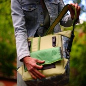 Kombi Fahrradtasche/Rucksack Monstera