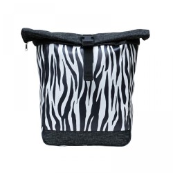 Kombi Fahrradtasche/Rucksack Zebra