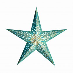 Papierstern starlightz festival SMALL turquoise