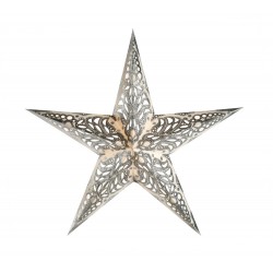 Papierstern starlightz geeta m silver