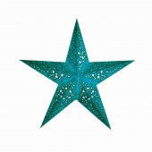 Papierstern starlightz mono m turquoise