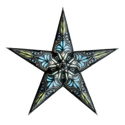 Papierstern starlightz jaipur m black/turquoise