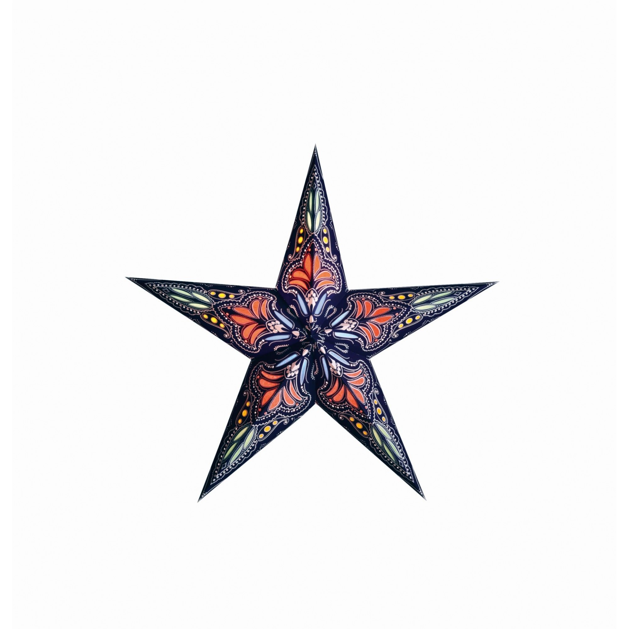 Papierstern starlightz jaipur m brown/yellow