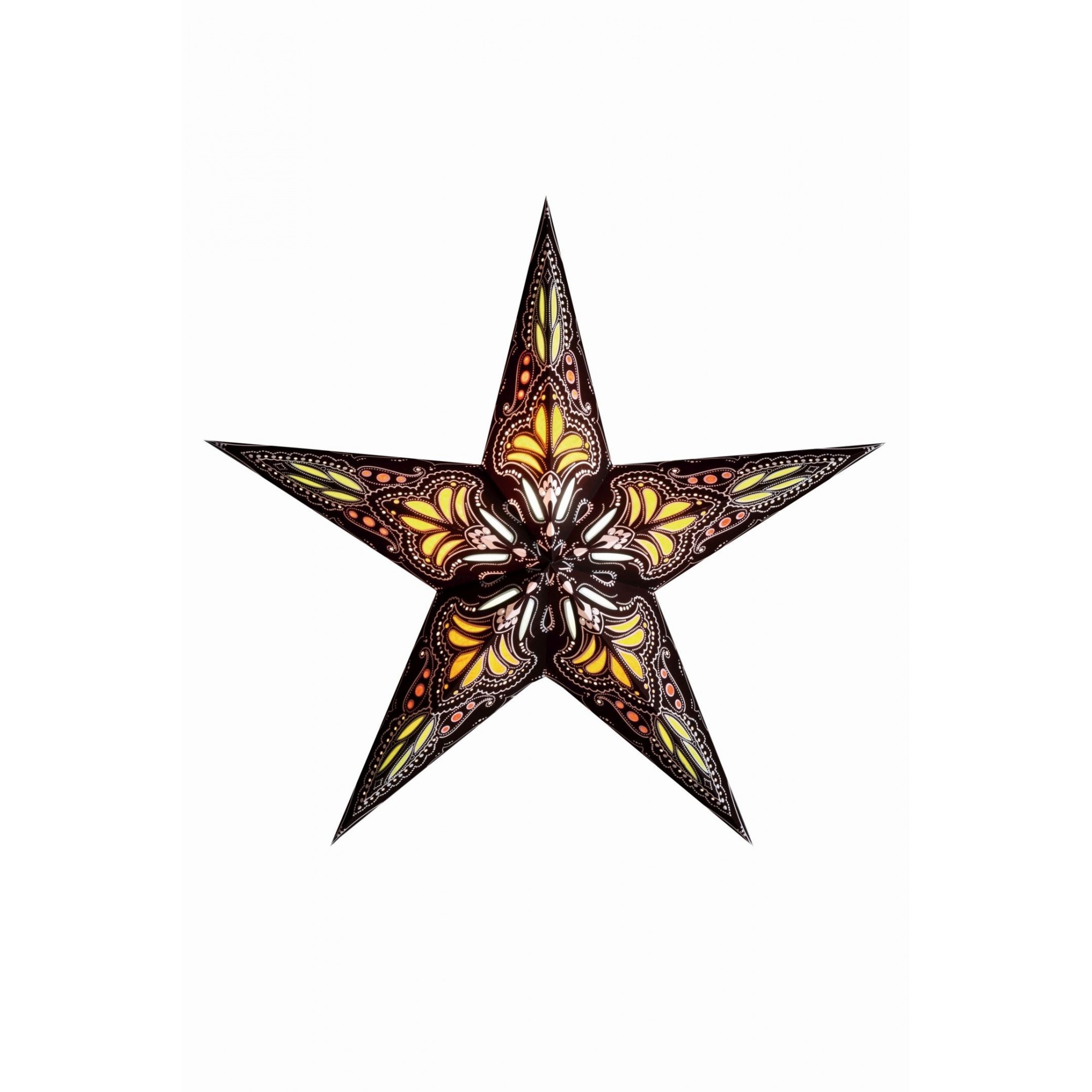 Papierstern starlightz marrakesh black/turquoise