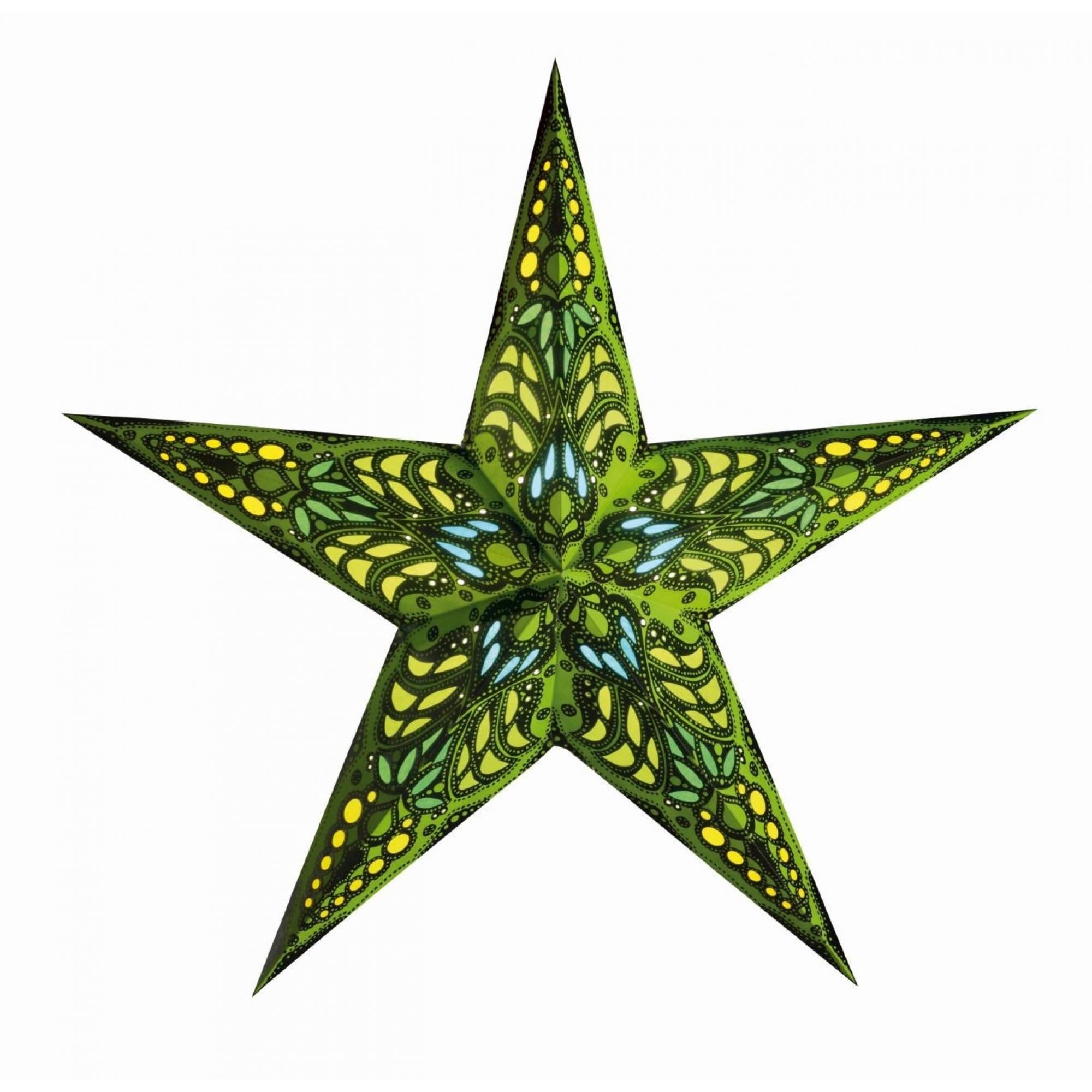 Papierstern starlightz marrakesh brown/yellow