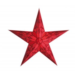 Papierstern starlightz damaskus m red