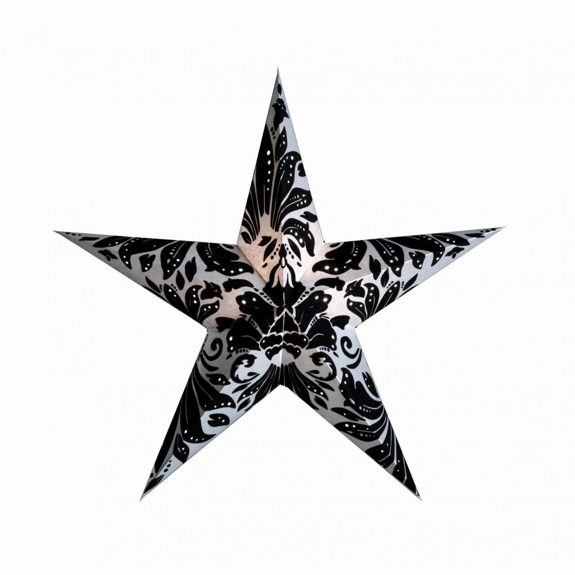 Papierstern starlightz neo baroq silver