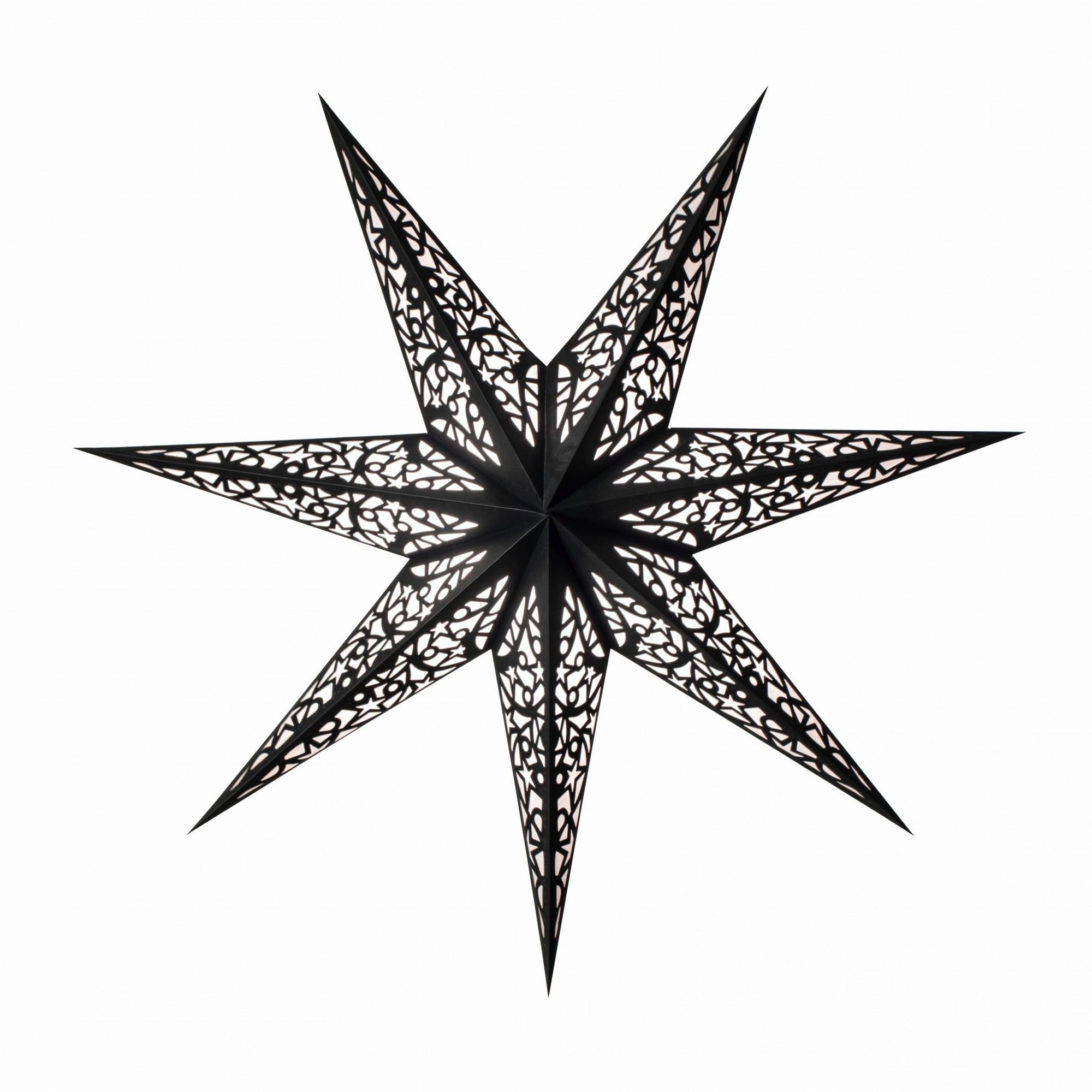 Papierstern starlightz BABY lux black