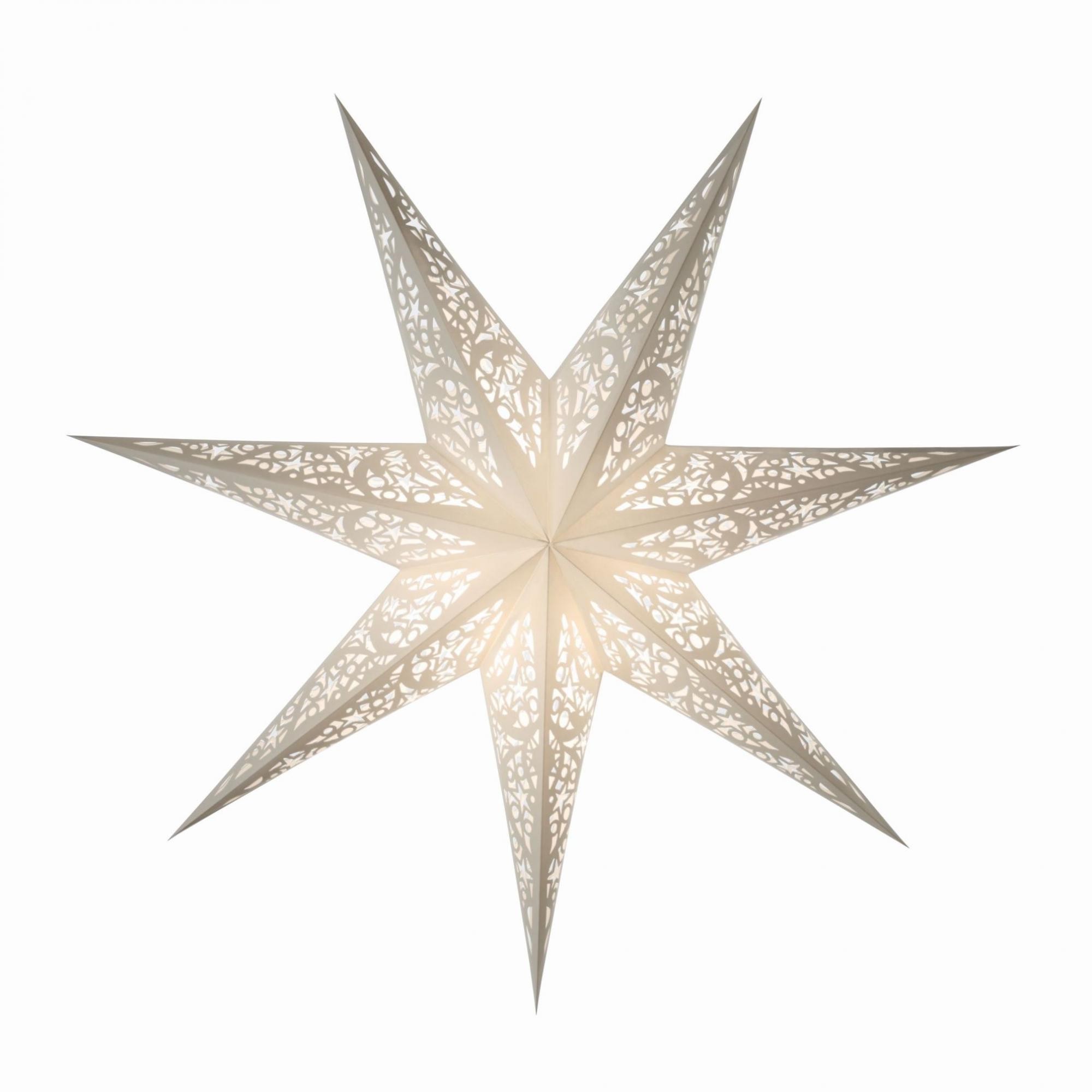 Papierstern starlightz siluett m white