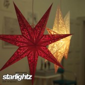 Papierstern starlightz siluett m white