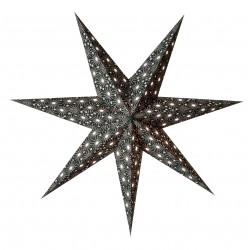 Papierstern starlightz cristal m black