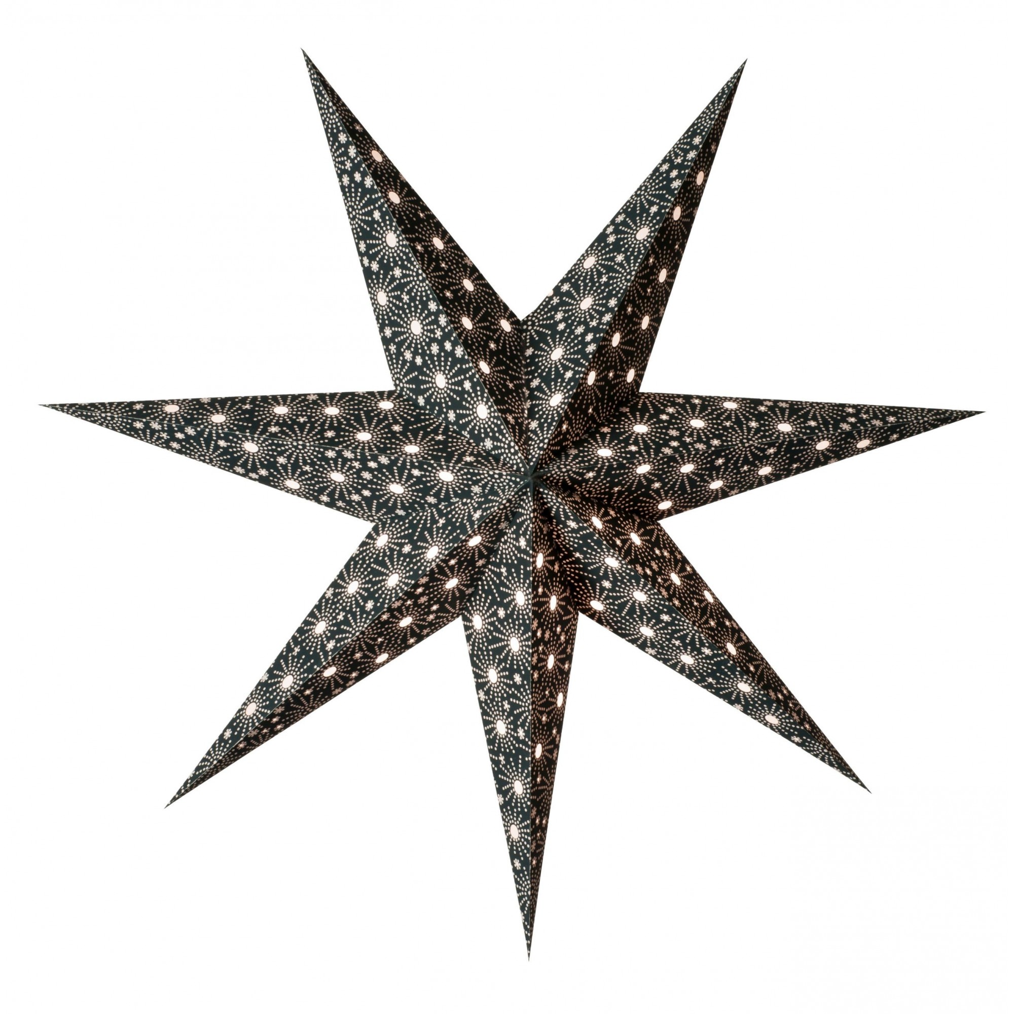 Papierstern starlightz cristal m black