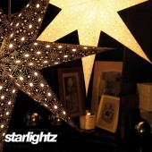 Papierstern starlightz cristal m white