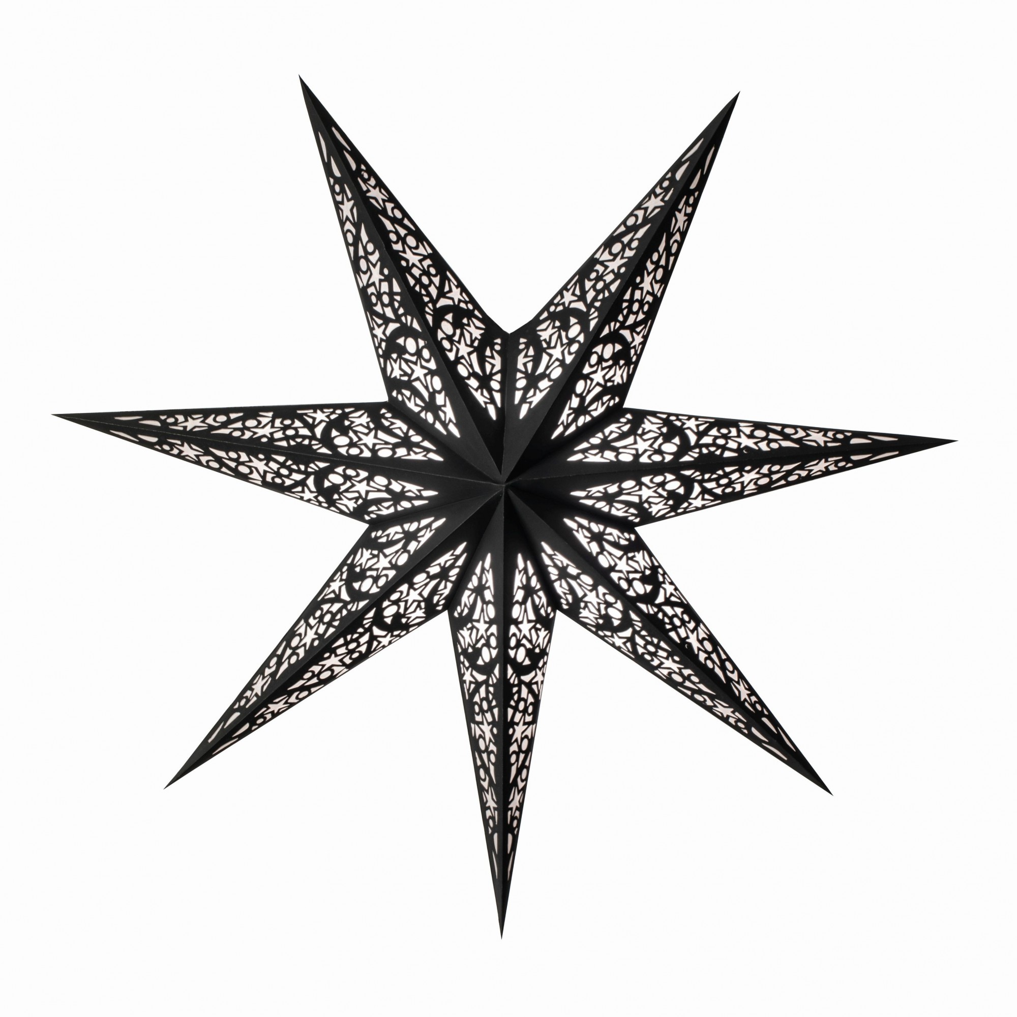 Papierstern starlightz lux m black