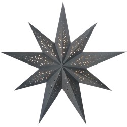 Papierstern starlightz bianco m black