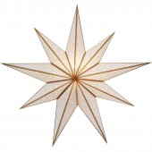 Papierstern starlightz bianco m white/gold glitter