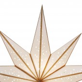 Papierstern starlightz bianco m white/gold glitter