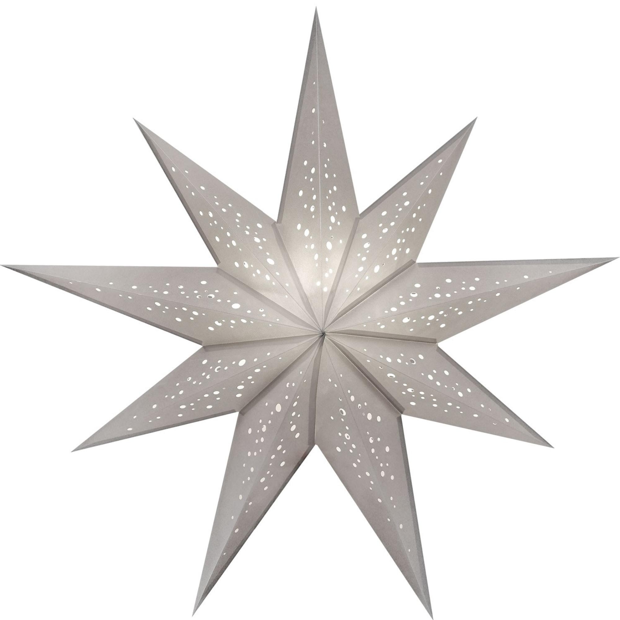 Papierstern starlightz bianco m silver