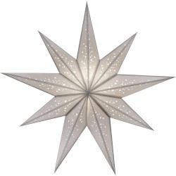 Papierstern starlightz bianco m silver/silver glitter