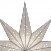 Papierstern starlightz bianco m silver/silver glitter