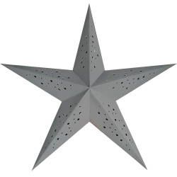 Papierstern starlightz punto MINI grey