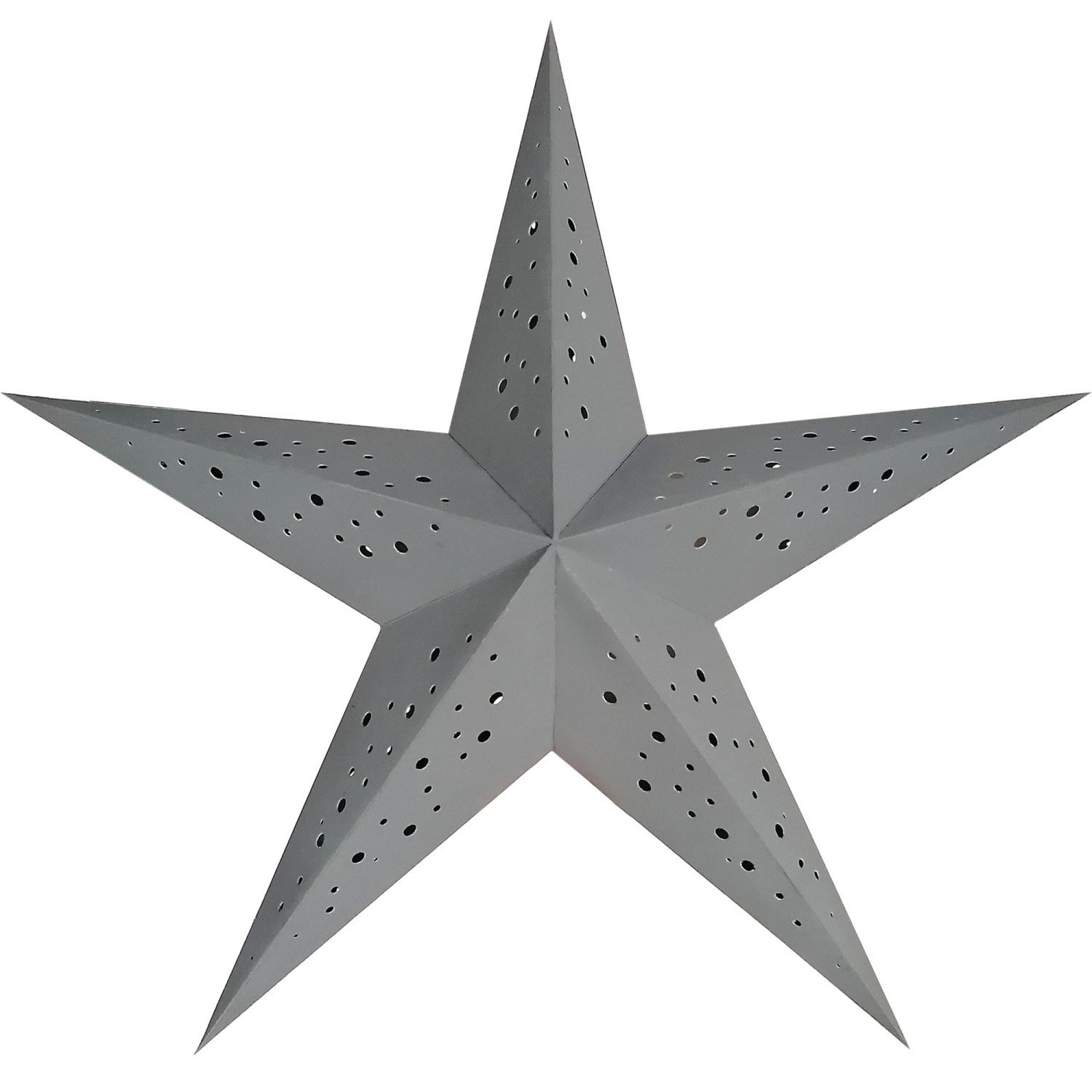 Papierstern starlightz punto MINI grey
