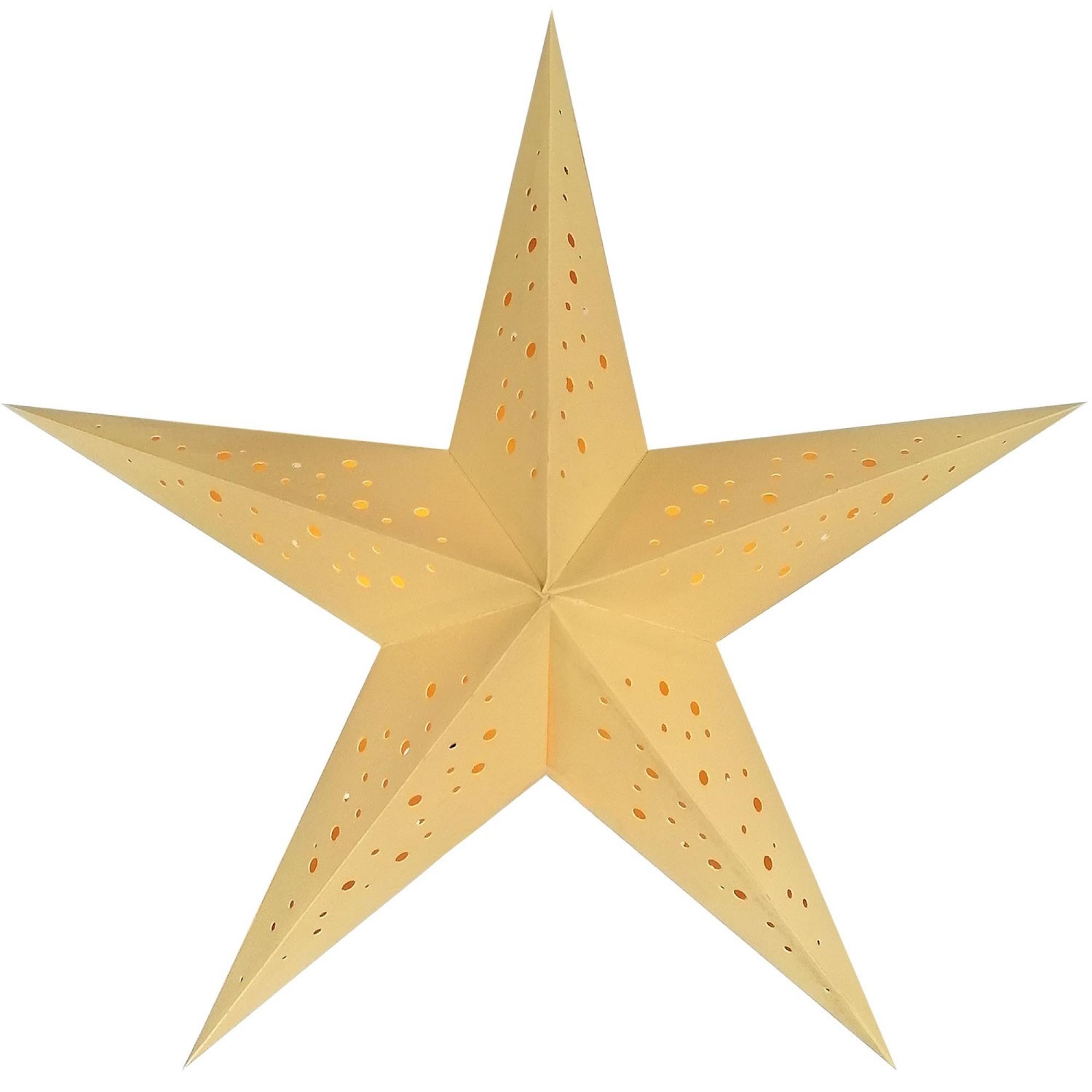 Papierstern starlightz punto MINI light yellow