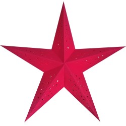 Papierstern starlightz punto MINI red