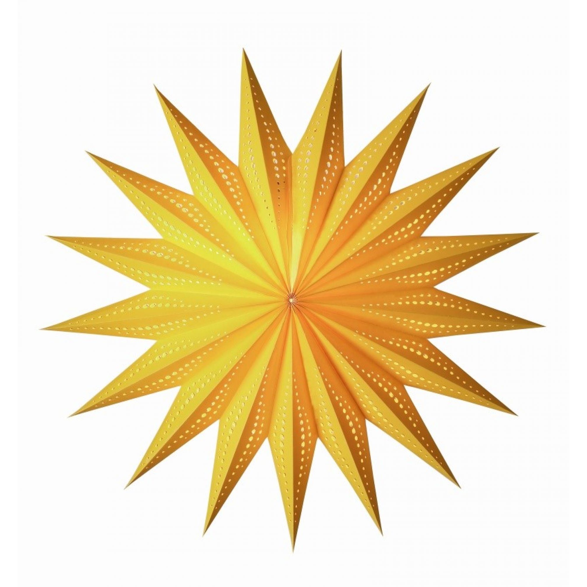 Papierstern starlightz sunny yellow