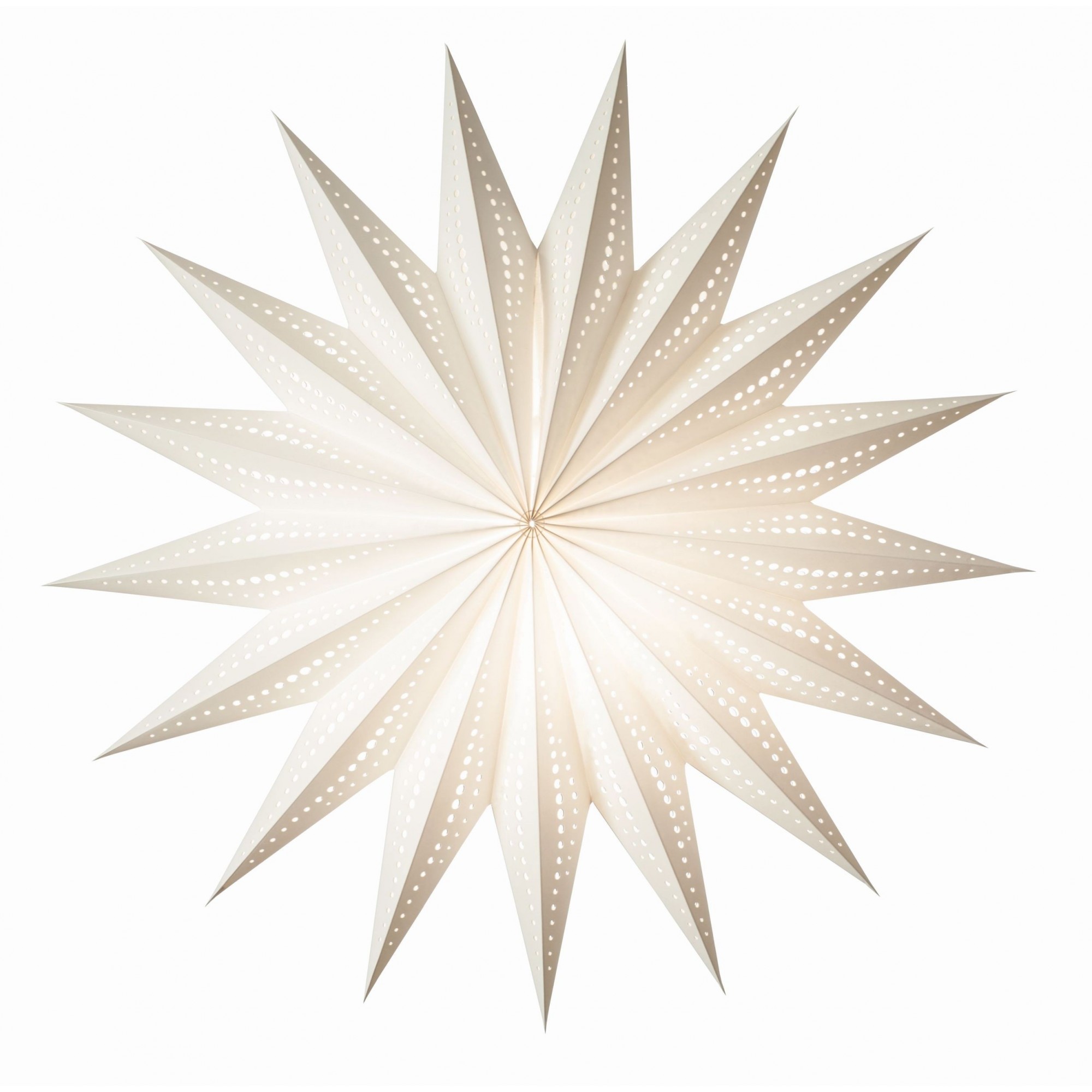 Papierstern starlightz sunny white