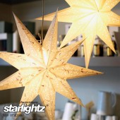 Papierstern starlightz BABY spumante orange