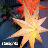 Papierstern starlightz BABY spumante orange