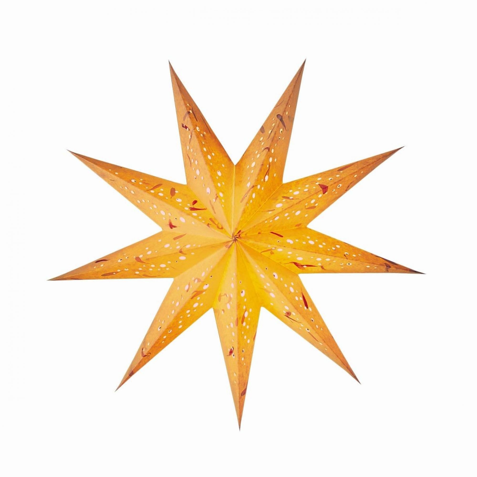 Papierstern starlightz BABY spumante yellow