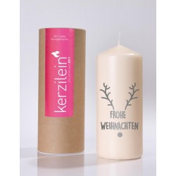 Flamme, grau FROHE WEIHNACHTEN RENTIER