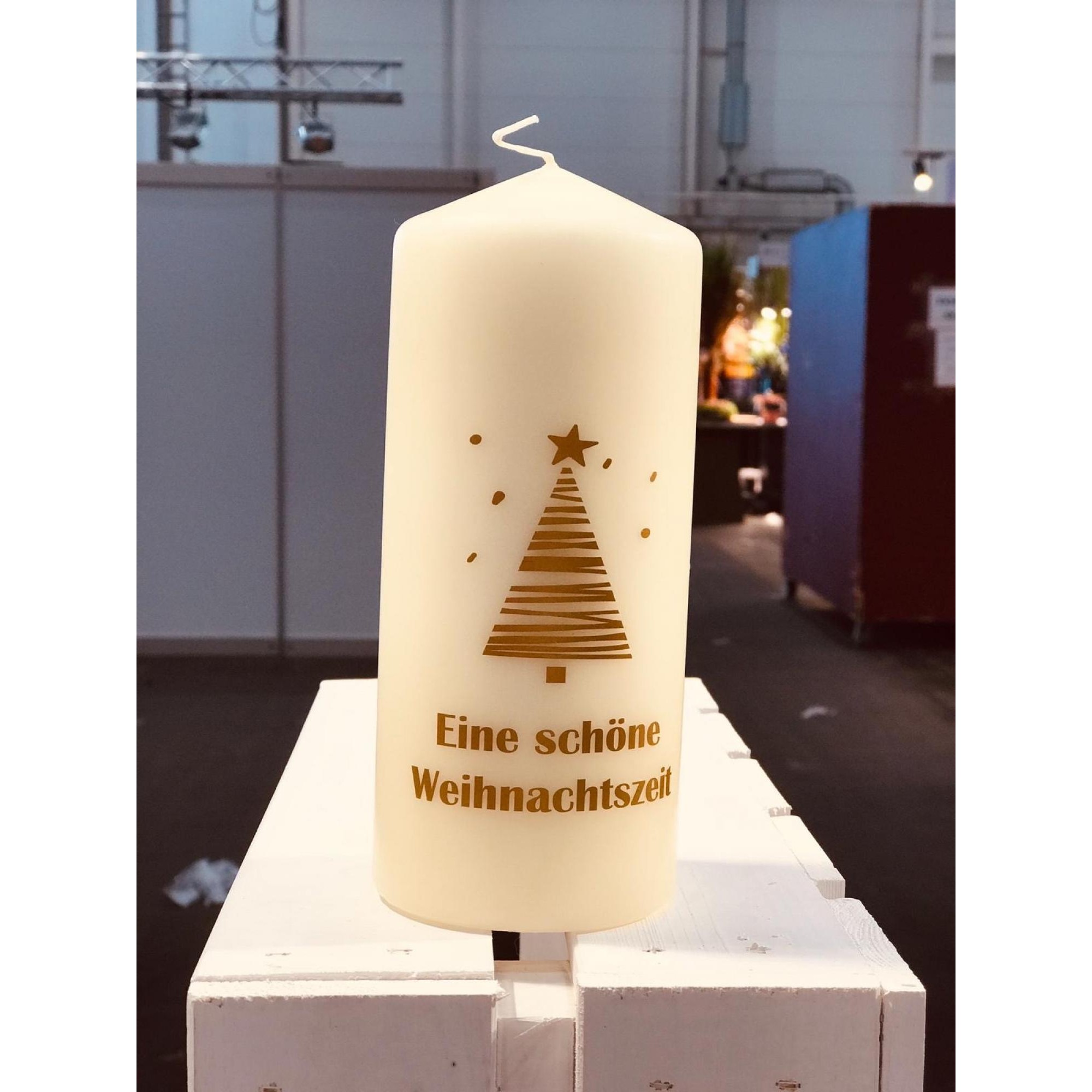 Flamme, gold Eine schöne Weihnachstszeit Baum, Sterne