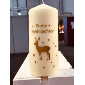 Flamme, gold Frohe Weihnachten Hirsch