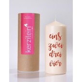 Flamme, dunkelrot EINS,ZWEI,DREI,VIER
