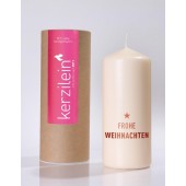 Flamme, dunkelrot FROHE WEIHNACHTEN