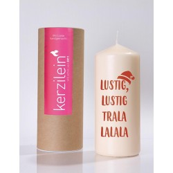 Flamme, dunkelrot Lustig, Lustig Trala la la la