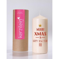 Flamme, dunkelrot Merry xmas