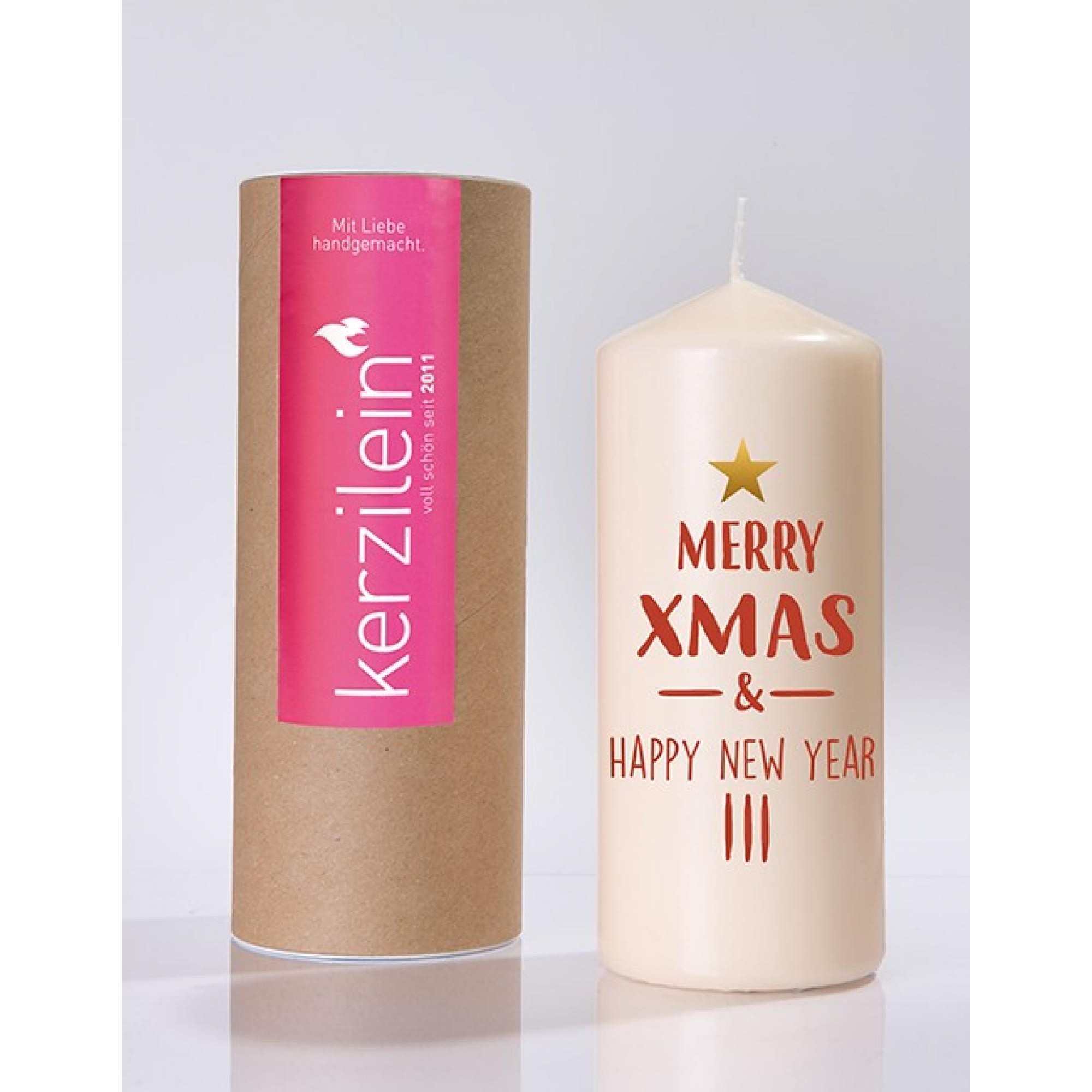 Flamme, dunkelrot Merry xmas
