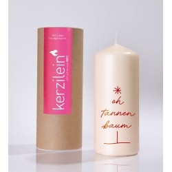 Flamme, dunkelrot Oh Tannenbaum