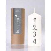 Flamme, weiß/anthrazit 1234