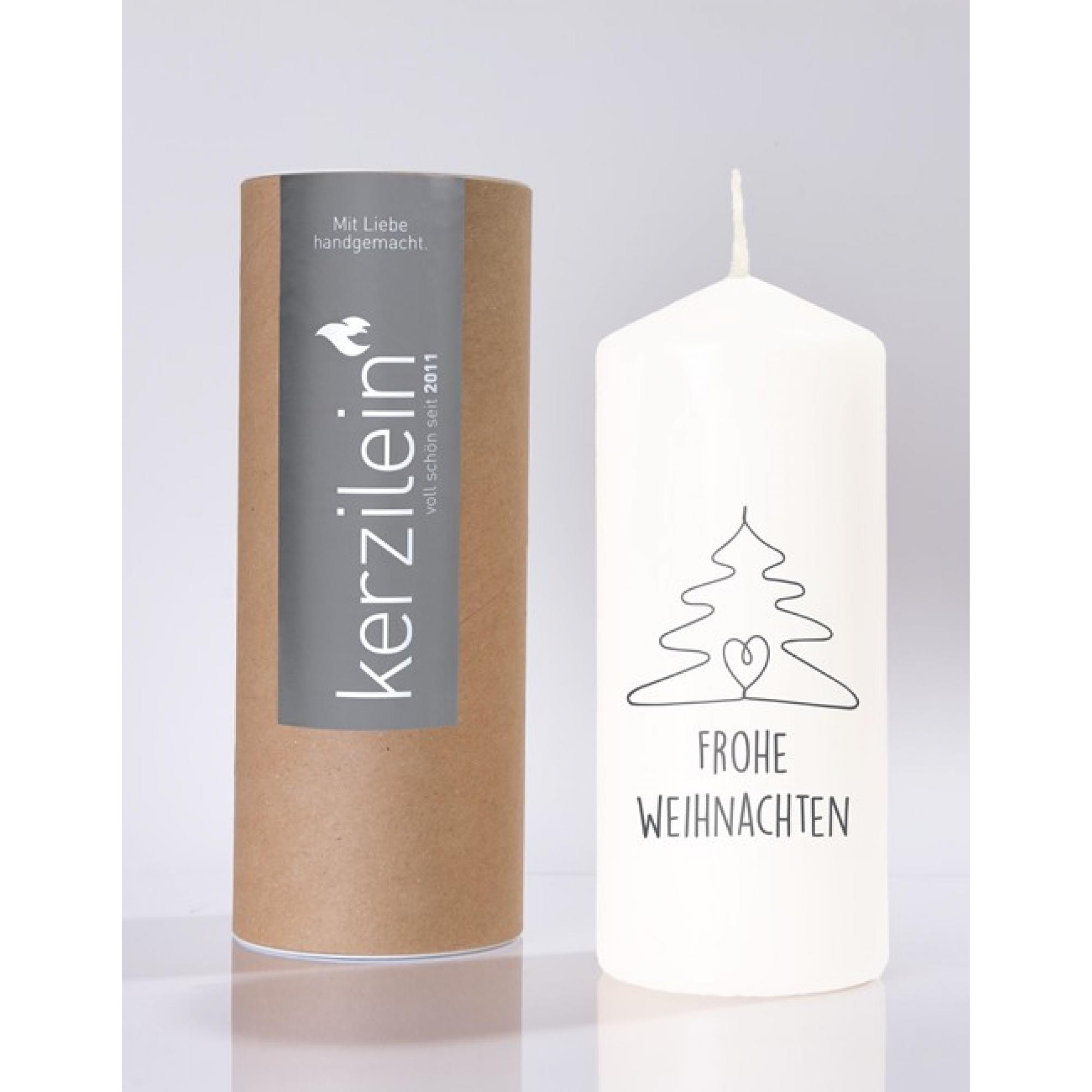 Flamme, weiß/anthrazit Baum mit Herz