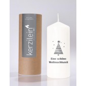 Flamme, weiß/anthrazit Eine schöne Weihnachtszeit Baum