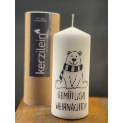 Flamme, weiß/anthrazit gemütliche Weihnachten B